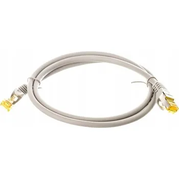 Síťový kabel Patchcord S/FTP Cat6a Goobay RJ45 8(4) 1 m šedý