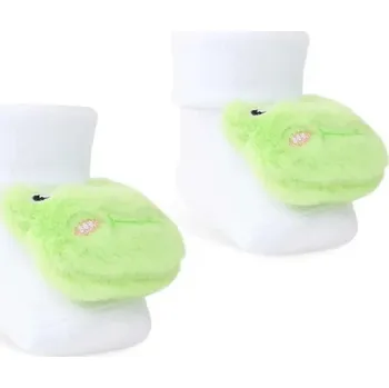 Kojenecké oblečení BE SNAZZY Kojenecké ponožky s plyšovou aplikací 0 - 6 měsíců Be Snazzy Žabka