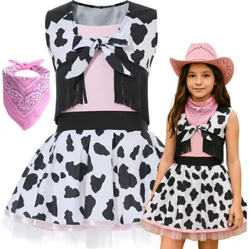 Karnevalový kostým KOSTÝM KOVBOJKA ŠÁTEK NÁKRČNÍK DIVOKÝ ZÁPAD COUNTRY WESTERN 128 134