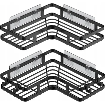 SPRCHOVÁ POLIČKA K PŘILEPENÍ NA ZEĎ, NEREZOVÁ POLIČKA DO KOUPELNY