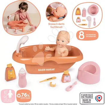 Vanička nočník a koupelnová sada baby nurse pro panenku