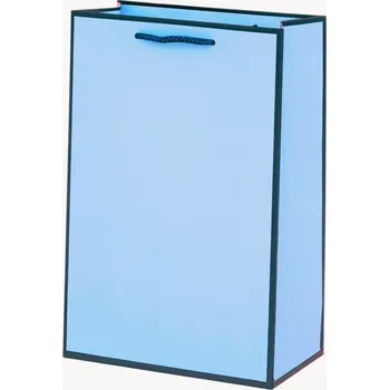 Dárková taška Dárková Taška Modrá Dárkové Balení Černý Rámeček 22x16x8cm