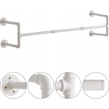 Věšák Šatní ramínko kovový IBU bílý