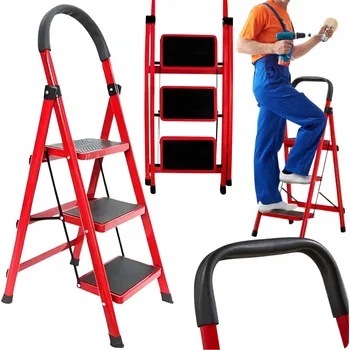 Žebřík Žebřík multifunkční ocelový 3-stupňový 1 m