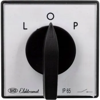 vypínač Vačkový spínač L-0-P 16A 3P pro montáž za panel s krycí deskou