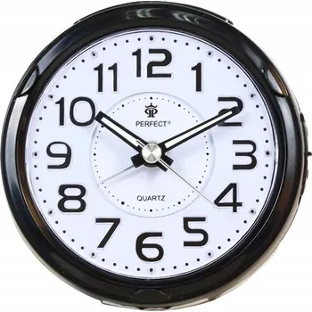 Hodiny Křemenný budík PERFECT 08604 HODINY ALARM SNOOZE tichý chod
