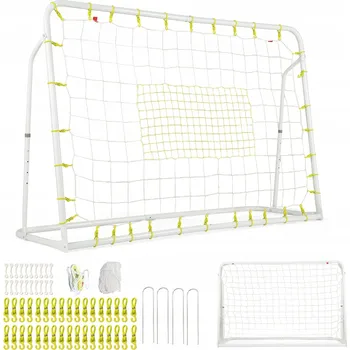 Fotbalová branka BRANKA NA FOTBAL TRÉNINKOVÁ ZAHRADNÍ PLÁŽOVÁ PRO DĚTI SÍŤ 2 v 1