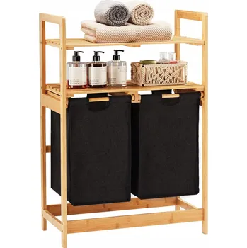 Koš na prádlo Volně stojící koš na prádlo YOUD 70 l béžový