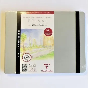 Clairefontaine Akvarelové album CP 300g/m² 100 % celulóza 16x21cm