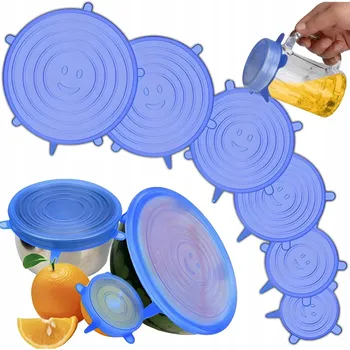 Dóza na potraviny Silikonová víčka na potraviny 6 Ks T