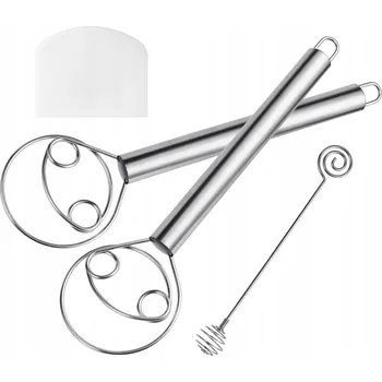 Ruční metla na těsto na dánské pečivo, chléb, palačinky, mouku, 2 kusy