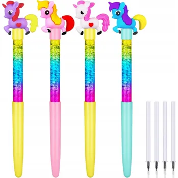 GELOVÉ KULIČKOVÉ PROPISKY ŠKOLNÍ POTŘEBY MOTIV JEDNOROŽCE 4 KUSY