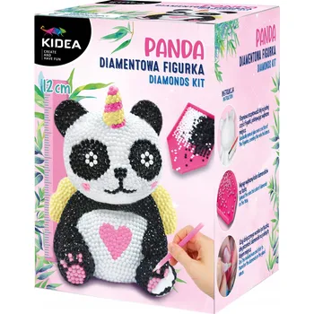 Obraz DIY DIAMANTOVÁ FIGURKA PANDA 3D KIDEA KORÁLKY