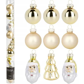 Vánoční dekorace Vánoční koule ozdob 3 cm 9 ks