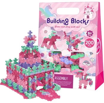 ostatní stavebnice DÁREK PRO MIKULASA, SADA 200 DÍLŮ , PLASTOVÉ STAVEBNICE , STAVEBNÍ SADA