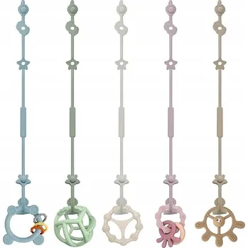 klip na dudlíky PŘÍVĚSEK ŘETÍZEK KLIP NA DUDLÍK SILIKONOVÉ PŘÍVĚSKY KLIPSY 5KS