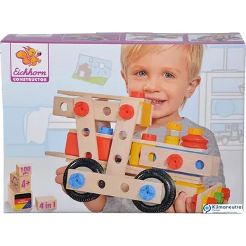 ostatní stavebnice Dřevěná stavebnice Construct 4v1 train