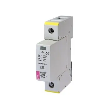 Přepěťová ochrana ETI ETITEC D T3 275/3 1+0 *002440417 Svodič přepětí ETITEC D T3 275/3 1+0, 1p, In = 3kA (8/20?s), Imax = 10kA (8/20?s), Uoc = 10kV