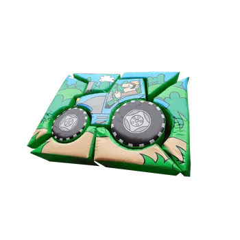 Skákací hrad Pěnové puzzle Traktor | XXL pěnová stavebnice | Puzzle bloky