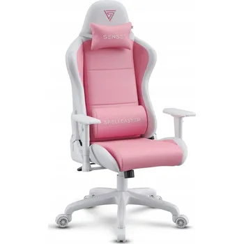 Křeslo Herní křeslo Sense7 Spellcaster Fuku PU ekokůže bílo-růžové