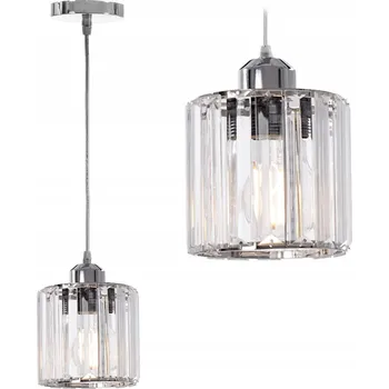 Závěsné svítidlo TOOLIGHT Křišťál šedé, 1 žárovka, patice E27, 60 W