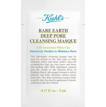 Pleťová maska KIEHL'S Rare Earth Deep Pore Cleansing Mask 5ml ČISTICÍ MASKA NA PLEŤ S JÍLEM