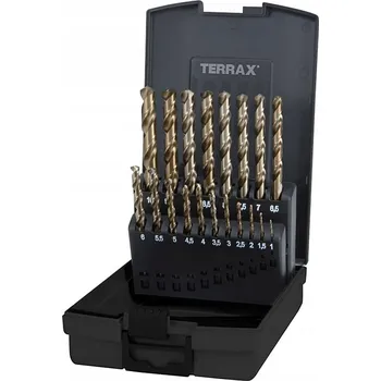 Vrták Kobaltové vrtáky Terrax A215214RO 1,0-10,0 mm, 19 kusů