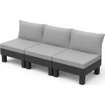 Zahradní sestava Zahradní nábytek set plast Keter šedý 3 ks