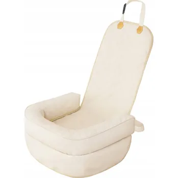 Obraz SIEDZISKO SAMOCHODOWE DLA PSA LEGOWISKO CESTOVNÍ KOŠÍK PRO MAZLÍČKA BÉŽOVÁ