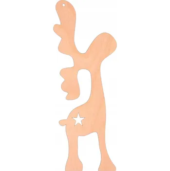 Vánoční dekorace Dřevěná vánoční ozdoba VÁNOČNÍ KOULE na stromeček SOB vánoční dekorace