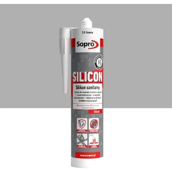 stavební silikon Sanitární silikon Sopro šedý 310 ml