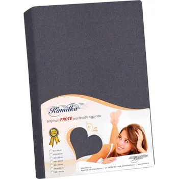 Prostěradlo Bellatex Prostěradlo froté grafitová 200x220 cm