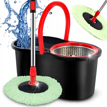 Rotační mop + KYBLÍK SADA 3v1 360° MIKROVLÁKNO teleskopická tyč