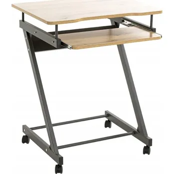 Pracovní stůl na kolečkách Mobilní stolek pod notebook Počítač Loft 75X60X49 CM