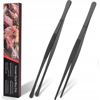 Kuchyňská pinzeta Ocelová kuchyňská pinzeta Pinzeta na smažení, nanášení 2 x 30 cm