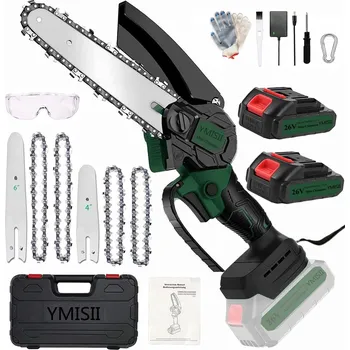 Motorová pila Mini Řetězová Pila s Akumulátorem Pilka Řetěz Baterie Příslušenství