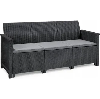 Zahradní křeslo Keter umělý ratan šedé