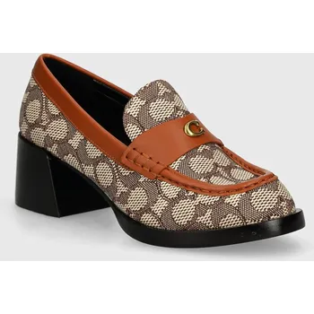 Dámské lodičky Lodičky Coach Natalie hnědá barva, na podpatku, CU226 CU226.URC 88X, EUR 40