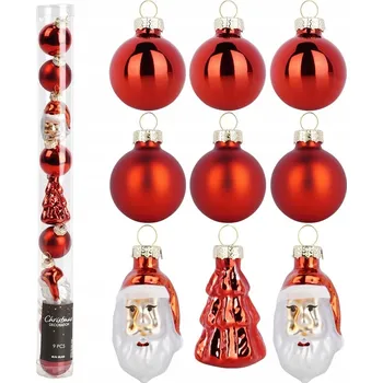 Vánoční dekorace Vánoční koule ozdob 3 cm 9 ks