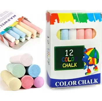 BAREVNÉ KŘÍDY NA ŠKOLNÍ KŘÍDA KUSŮ 12 KŘÍDA