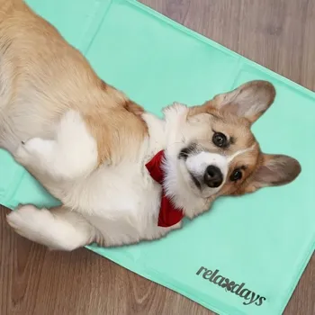 Prostěradlo Chladicí podložka tyrkysová relaxdays 20 x 35 cm