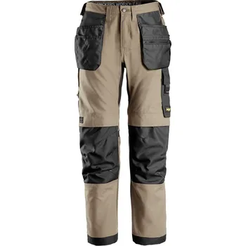 Pánské oblečení Pracovní kalhoty Snickers Canvas, vel. 48, khaki