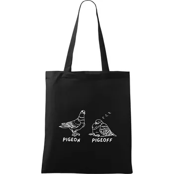 Pigeon pigeoff - Taška bavlněná - 42 x 38 cm ( Černá )