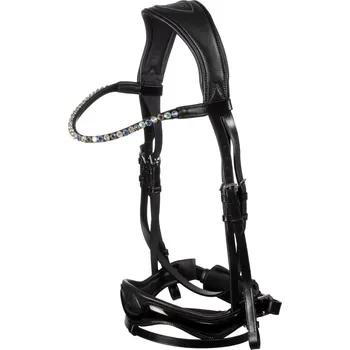 ACAVALLO Uzdečka anatomická Moulin Rouge Acavallo, černá FULL