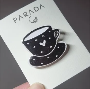 Brož Lucie Horáková Brož smaltovaná - kávička II