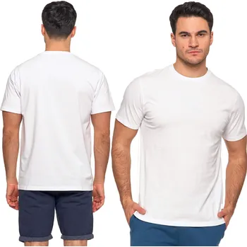 Pánské tričko MORAJ Tričko 6XL - pánské bílé bavlna s krátkým rukávem