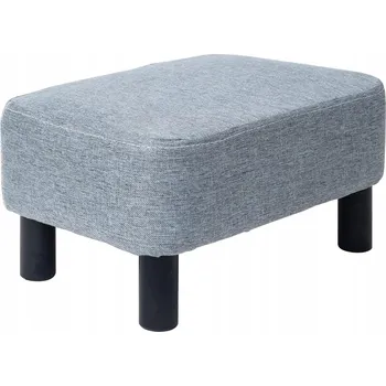 Taburet Čalouněný Taburet Taburet podnožka šedá