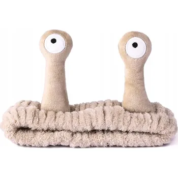 Čelenka Plyšová kosmetická čelenka do vlasů Hlemýžď na make-up, mytí obličeje a Spa