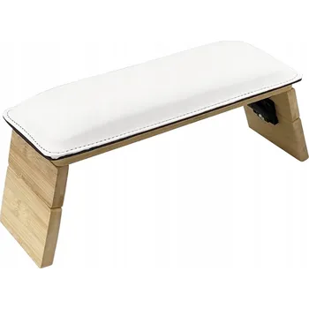 PODLOŽKA POLŠTÁŘ POD RUKU OPĚRKA PRO MANIKÚRU SKLÁDACÍ DŘEVĚNÁ BÍLÁ