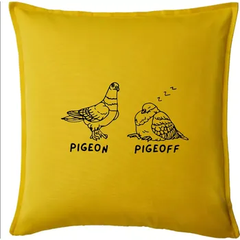 Polštář Pigeon pigeoff - Polštář 50x50 - 50x50 - Pouze potah ( Žlutá )